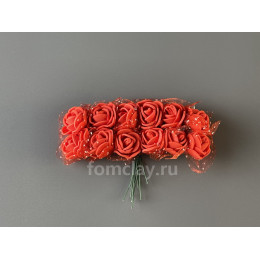 Розы мини букет красные