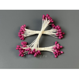 Тычинки круглые лиловые